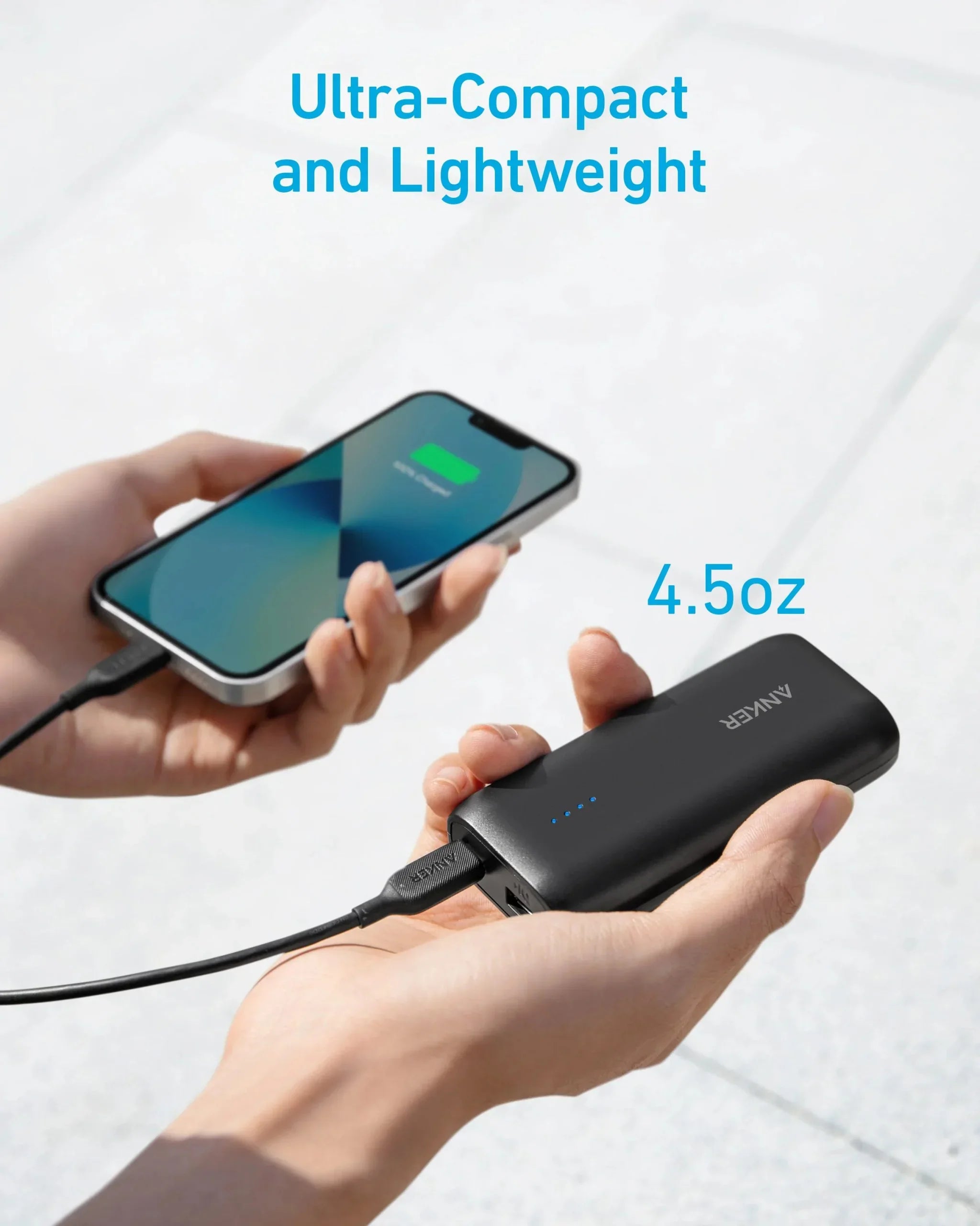 Anker 321 Power Bank 5000mAh -Black - Tashqila Anker 321 Power Bank 5000mAh -Black - Tashqila